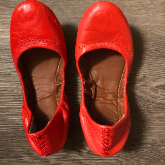 “Lucky Brand” Classic Pull On Ballet Flats - Size 6 - Dark Orange - BRAND NEW - Picture 1 of 13